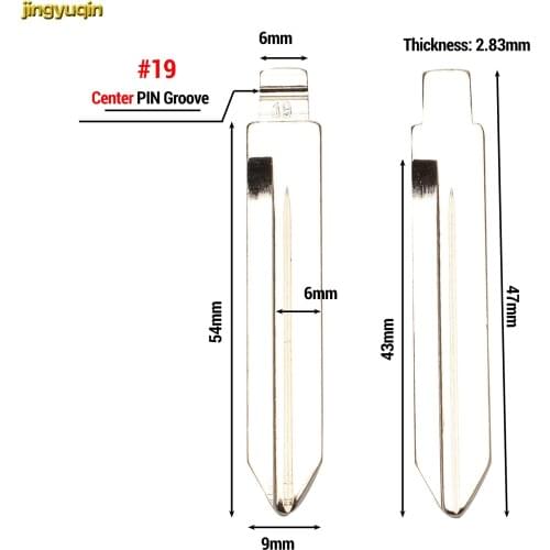 Jingyuqin HU101 FO21 FO38 Remote Car KD Key Blade For Ford Focus Fusion Mondeo Fiesta Galaxy Flip Blank NO.19 38 90 91 98 109