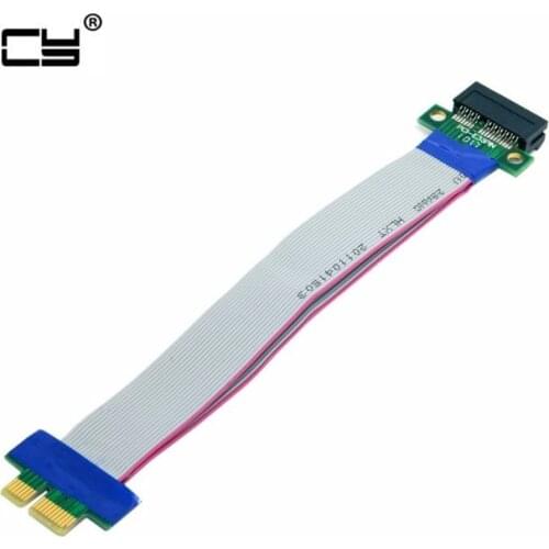 Riser PCI-E pci Express 1X X1 Slot Riser Card Extender Extension Ribbon Flex Relocate Cable 20cm