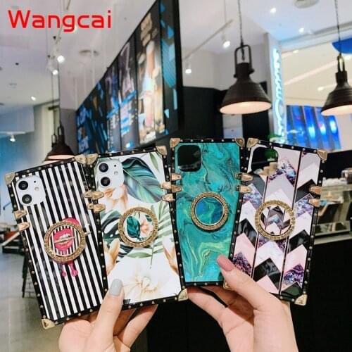 Ins Style Luxury Case For Samsung Galaxy S21 S20 Ultra Plus FE A51 A71 4G 5G A02 A01 Case Vintage Flower Plant Lips Soft Cover