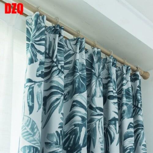 Modern Simple Wind Curtains for Bedroom Leaves Curtains for Living Room Printing Roller Blind