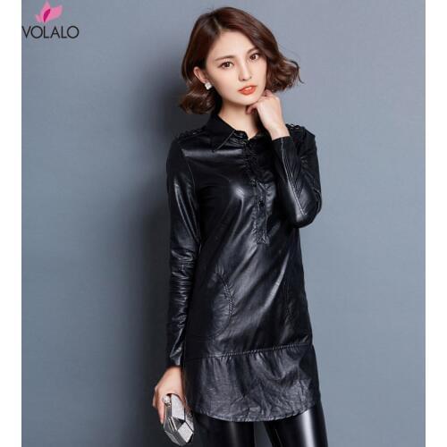 VOLALO Women's Sheepskin Coats