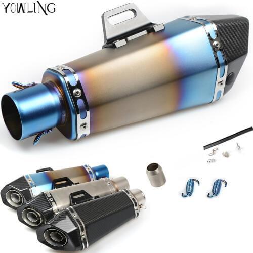 Motorcycle Real carbon fiber exhaust Exhaust Muffler pipe For Yamaha Kawasaki 2006-2016 Suzuki GSXR GSX-R600 750 K6 K7 K8 K9