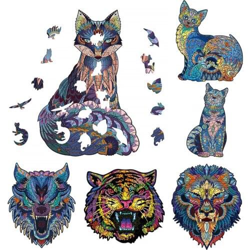 Mysterious Box Wooden Impossible Puzzle Diy Puzzle Unique Shape Puzzles Toy Montessori Puzzle Jigsaw Puzzles For Adults Childre