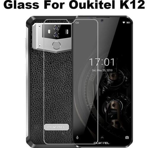 Tempered Glass for Oukitel K12 Screen Protector 9H Protective Mobile Phone Front LCD Film For Oukitel K12 6.3" Case Glass Cover