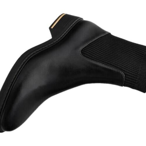 2020 women Boots Womens Ankle boots British style women boots Round Toe Winter Shoes Women Boot Black