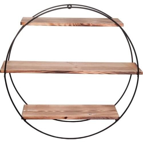 2 Adam1Dekor Wrought Iron Wood Decorative Rack