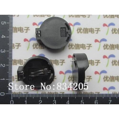 Free shipping CR2025/CR2032 3V buttons battery holder connector