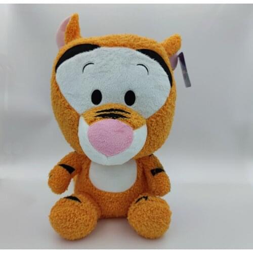 Free Shipping Sitting 30cm Cute Cartoon Tigger Tiger Stuffed Animal Soft Plush Toy Boy Doll Birthday Children Gift Collection