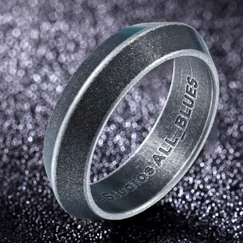 Retro Black Triangle Stainless Steel Mens Rings Cool Simple Geometric Polygon Couple Lovers Male Biker Jewelry Creativity Gift