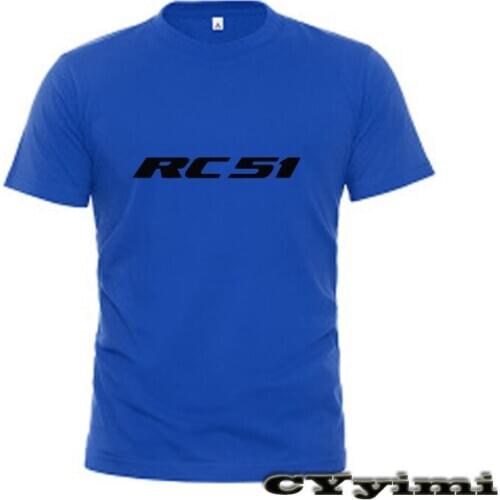For Honda Honda RC51 / RVT1000 T Shirt Men New LOGO T-shirt 100% Cotton Summer Short Sleeve Round Neck Tees Male