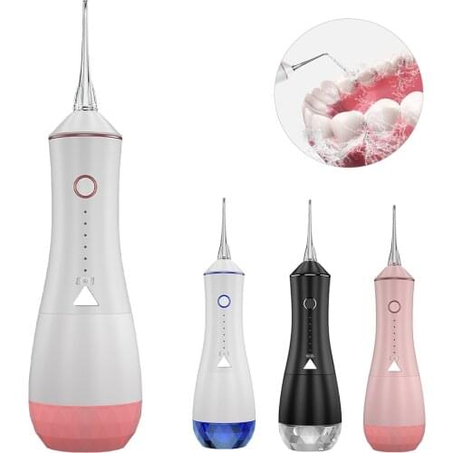 DIOZO Oral Irrigator Portable Water Flosser USB Waterproof Dental Water Pick 320ml Water Tank High-Frequency Pulse Tooth Cleaner