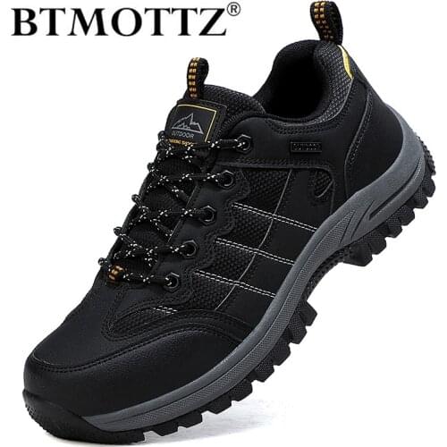 Outdoors Sneakers Men Breathable Non-slip Mens Climbing Hiking Shoes Comfortable Men Walking Shoes Zapatillas Hombre Size 39-46