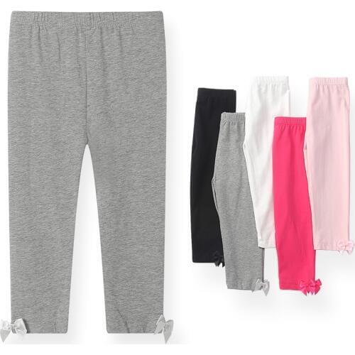 SheeCute Girls Toddler & Kids Athletic Capri Legging with bowknot SCL4107