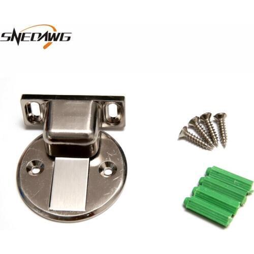 Magnetic Door Stopper Zinc Alloy Round Stopper for Door Protection Door 59mm Dia. Magnetic Door Holder for Room House