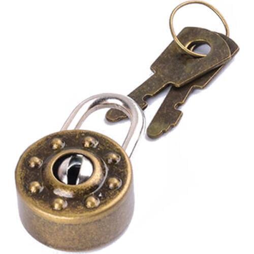 Metal Mini Padlock Small Luggage Box Key Lock with Key Bag Suitcase Decor Accessories