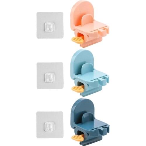 Wall Rolling Toothpaste Tube Dispenser Squeezer Toothbrush Hanger Bathroom Tool K0AB