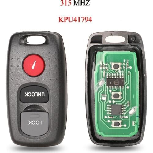 Kutery 10pcs/Lot Remote Car Key For Mazda 3 6 MPV Protege5 3Buttons 315Mhz KPU41794 Keyless Go Transmitter Alarm Beeper Clicker