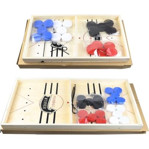Family Table Ice Hockey Slingshot Slingpuck Fast Sling Puck Board Game Parent-child Interactive Toy