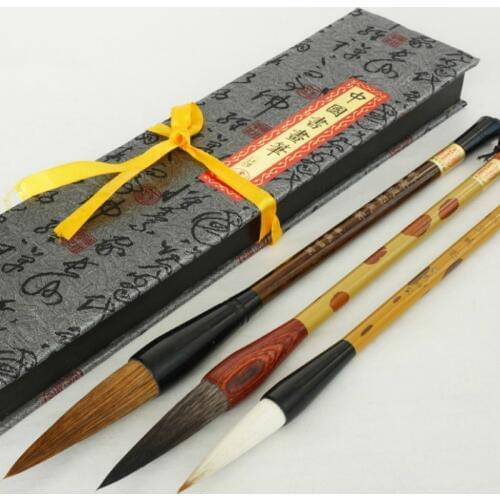 Caligrafia Calligraphy Pen Hopper Shaped Brushes Tinta China Chinese Weasel Hair Brush Pen for Chinese Painting Couplet Writing
