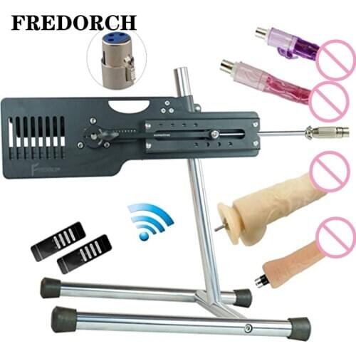 FREDORCH Premium Sex Machine 120w Strong Motor 13cm Stroke Length Love Machine With Dildo Luxury Automatic Vibrators For Women