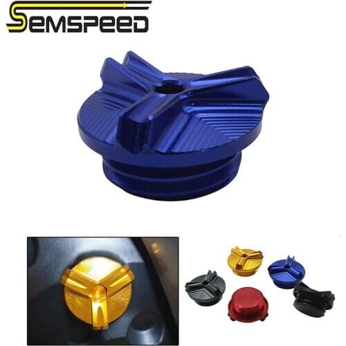 SEMSPEED M27*3 Engine Oil Drain Filler Cup Plug Screw Bolt For YAMAHA XJR1200 1994-1996 XJR400 1993-2010 FZS1000 FAZER 2001-2005