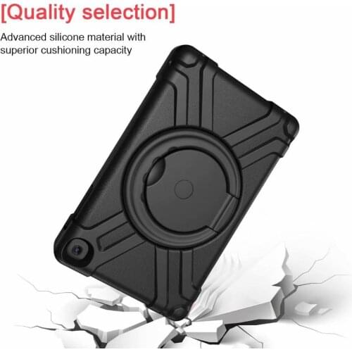 For Kids Silicone Case for Samsung Galaxy Tab A 10.1 2019 SM-T510 SM-T515 Funda Tablet 360 Rotating Shockproof Cover +pen+film