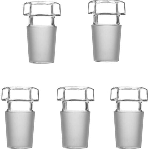 24/29,Glass Stopper,5 Pcs/Lot,Hexagonal Plug,Laboratory Chemical Glassware