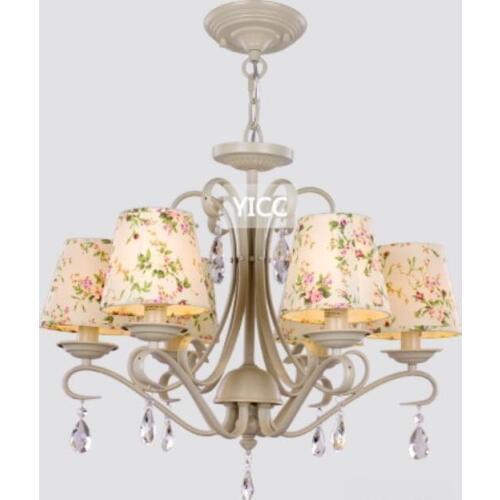 Multiple pendant Light fashion rustic fabric living room restaurant lamp iron lamp botticing 3/6/5/8 heads ZX132