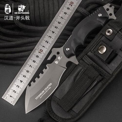 HX OUTDOORS Sharp Field Survival Tactical Knife, Outdoor Jungle Carry Knife, Camping Hunting High Quality Knife, EDC Hard Knife
