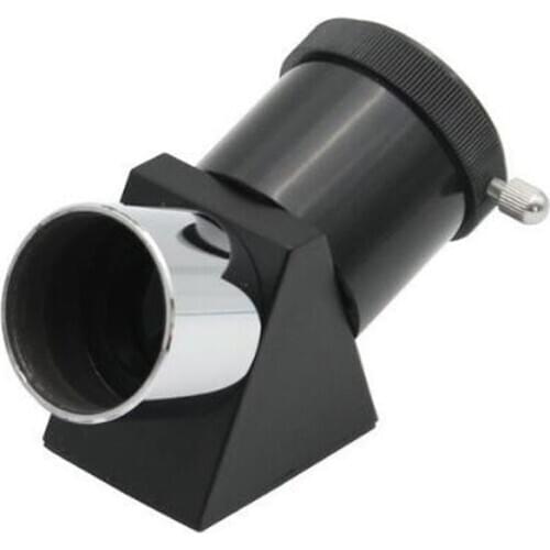 1.25" 45 Degree Telescope Mirror Erecting Zenith Diagonal Adapter M28x0.6mm Thread Positive Prism Optic Astronomical Eyepiece