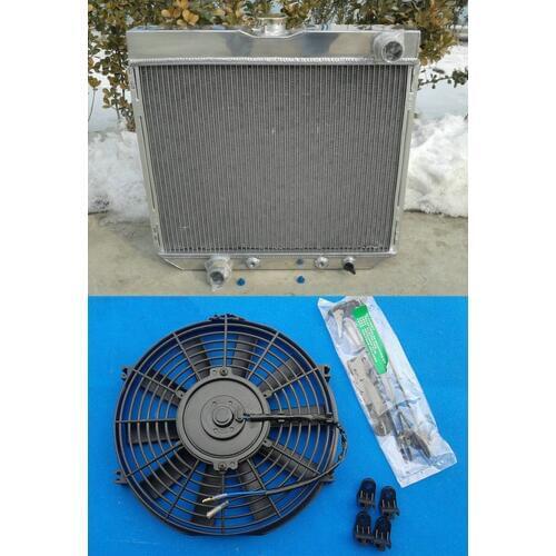 High Quality ALUMINUM RADIATOR + FAN FOR FORD MUSTANG V8 1967-1970 1967 1968 1969 1970 3 ROW