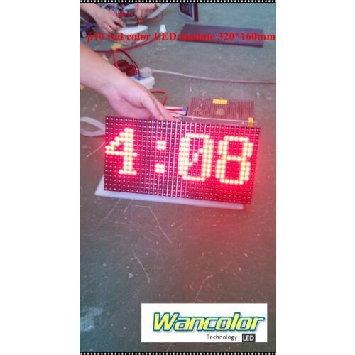 Factory price p10 outdoor LED display red color module 320*160mm size for single red color P10 led message display led sign