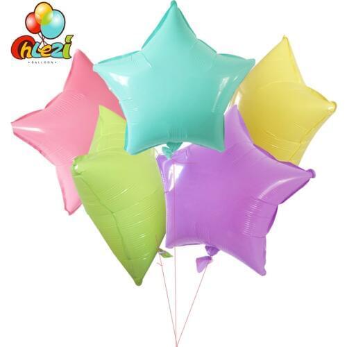 10pcs 17inch Colorful pentagram balloons Star Candy balloon Wedding Birthday Party Decorations Kids all kinds of color Balloon