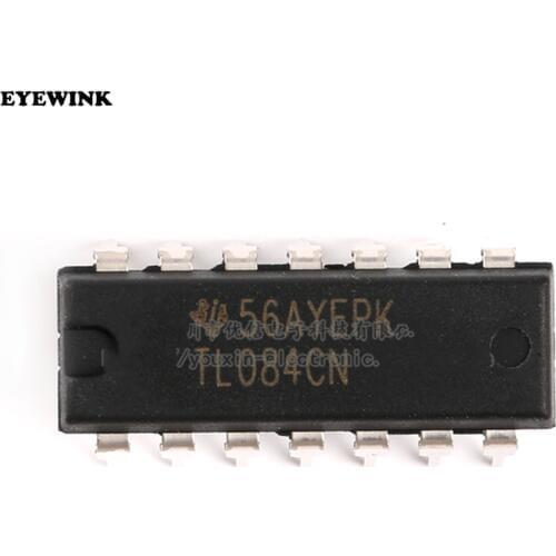 10pcs/lot TL084CN TL084 DIP-14 Operational Amplifiers - Op Amps JFET Input 100% New original In Stock