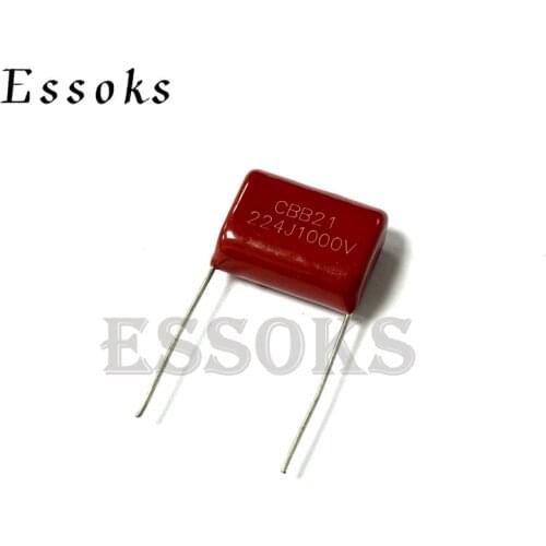 5PCS 1000V224J 0.22UF Pitch 20mm 220NF 1000V 1KV 224 224J CBB Polypropylene film capacitor