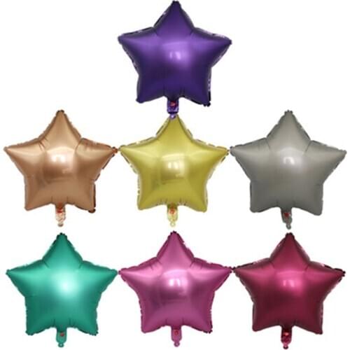 5pcs 18inch Star Heart Inflatable Helium Balloon Birthday Party Decorations Kids Foil Balloons Wedding Christmas Supplies Gifts