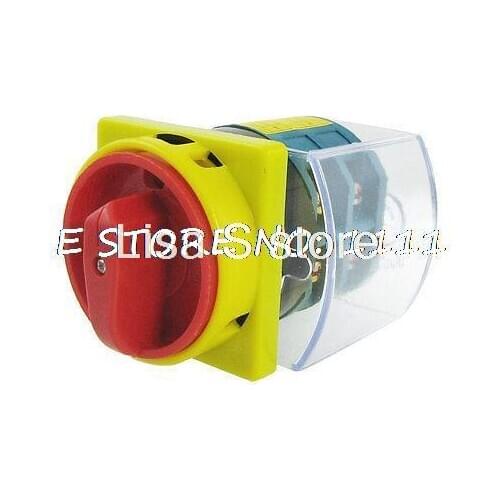 AC 380V 40A 500V 20A on/off 8 Screw Terminals Rotary Changeover Switch