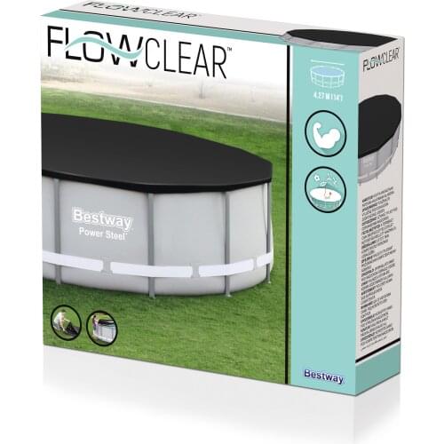 BESTWAY 58248 14'/4.27m PVC Pool Cover Around Swimming Pool Cover