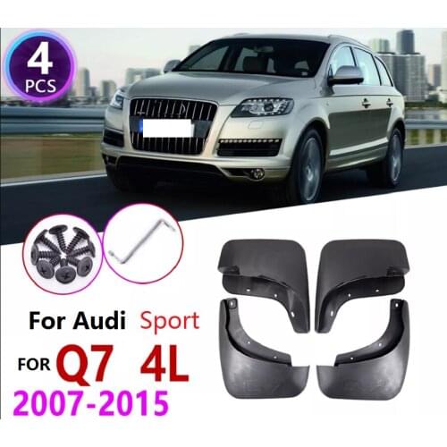 Mudflap For Audi Q7 4L And Q7 sport 2007~2015 Fender Mud Guard Flaps Splash Flap Mudguards 2008 2009 2010 2011 2012 2013 2014
