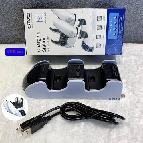 Fast Charging for PS5 Dock Dual Controller Charger Charging Station Gamepad Stand Holder for SONY PlayStation 5 Dropshipping