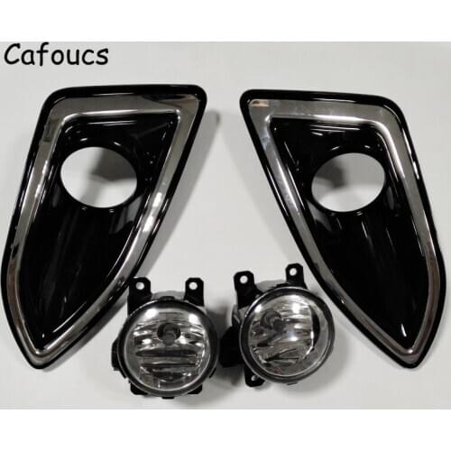 Cafocus 4Pcs/lot For Ford Edge 2015 2016 2017 Front Fog Lights With Bulbs + Fog Lamp Cover Kit