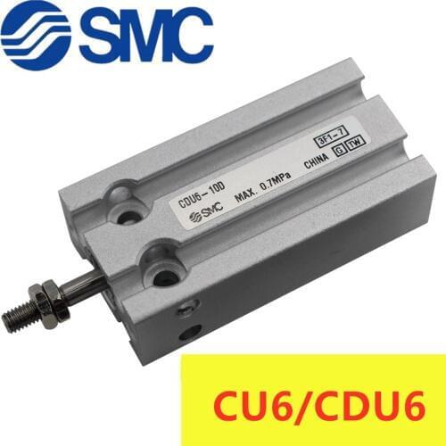 CU NEW SMC CU6 CDU6 CU6-5 CDU6-10 CU6-15 CDU6-20 CU6-25 CDU6-30 Free Mount Cylinder Double Acting Single Rod