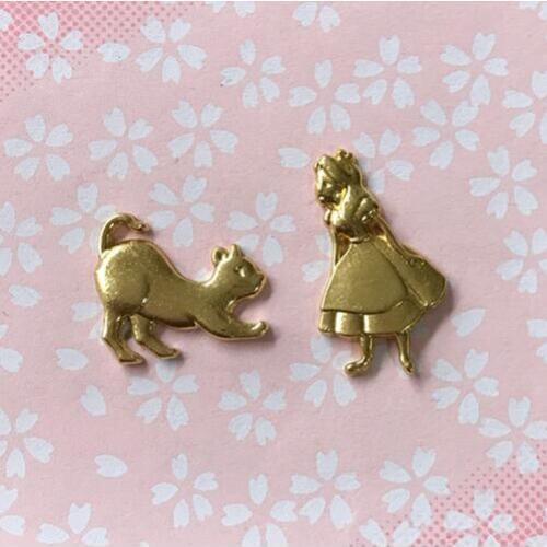 DIY Handmade Alice Girl metal material epoxy mold makeing jewelry filling for DIY jewelry