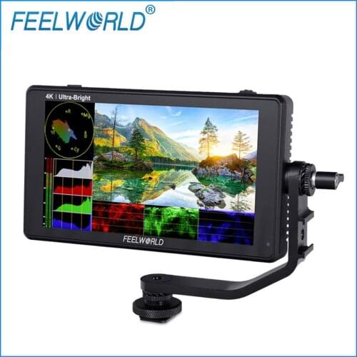 FEELWORLD LUT6 6 Inch 2600nits HDR 3D LUT Touch Screen on Camera Field DSLR Monitor with Waveform VectorScope for Youtube Live