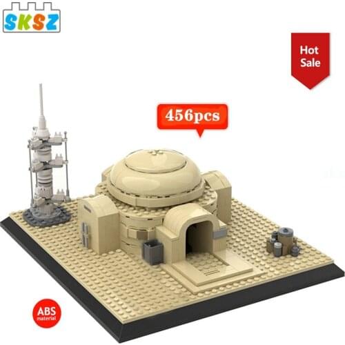 MOC Star Series Toy Space Home on Tatooine Slave House Model DIY Building Blocks Kids Space toys for Children Xmas Gifts