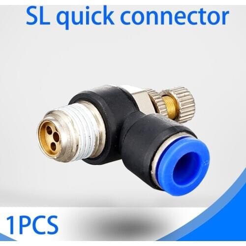 Pneumatic quick connect connector SL 4 6 8 10 12mm M5 "1/8" 1/4 "3/8" 1/2 air speed regulating valve Accelerator valve