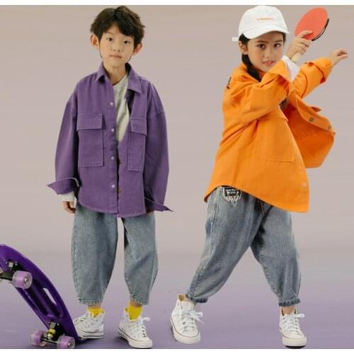Boys Casual Cotton Jackets 8 10 years Children Girls Long Coat Spring Autumn Fashion Kids Outfit