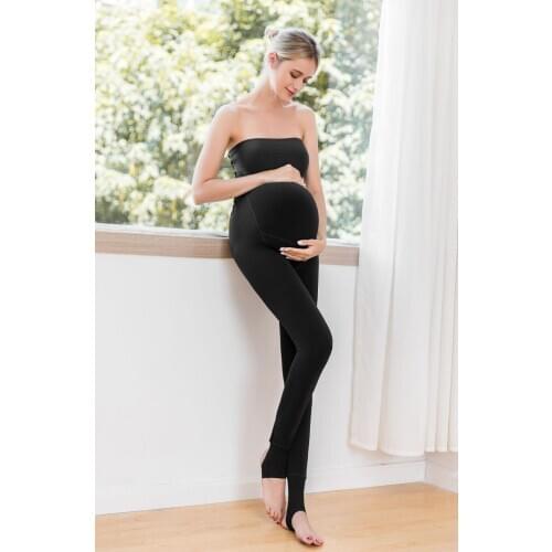 Fashion nylon comfortable maternity dress spring and autumn pregnant lift stomach can be adjusted wear maternity trousers