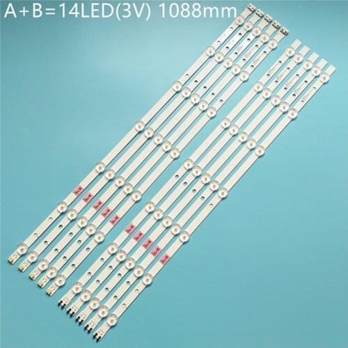 New kit 10 PCS/set D3GE-550SMA-R1 D3GE-550SMB-R0 BN96-28772A BN96-28773A LED backlight strip for samsung TV UN55H6203 UN55J6200