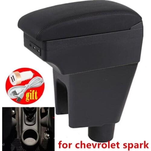 For Chevrolet Spark Armrest Interior Center Console Storage Box Arm Rest Car-Styling Decoration Accessories Parts 2013